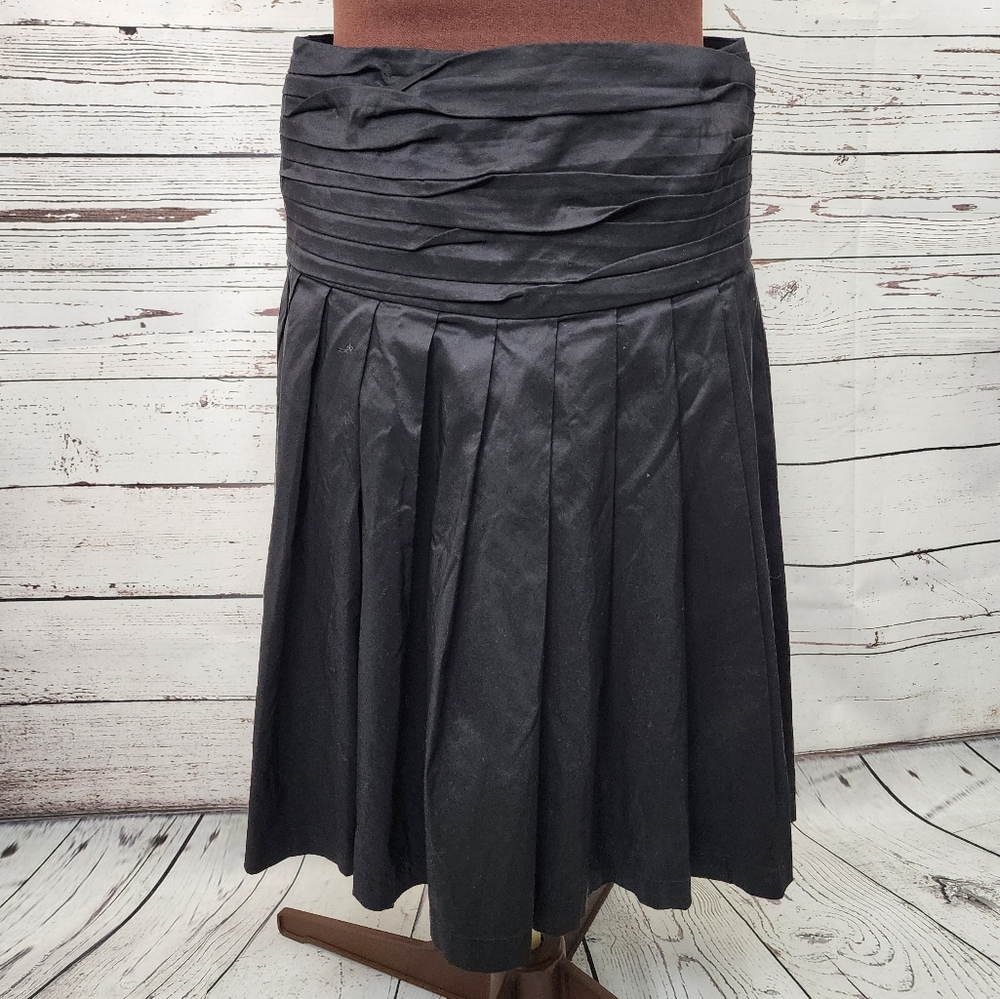 Robert Rodriguez Black High Waist Pleated Skirt Size 6